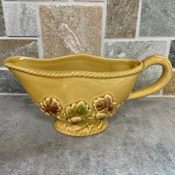 Bordallo Pinheiro Other - Bordallo Pinheiro Golden Acorn Gravy Boat